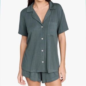 Eberjey - Gisele Modal Rib Relaxed Short PJ Set